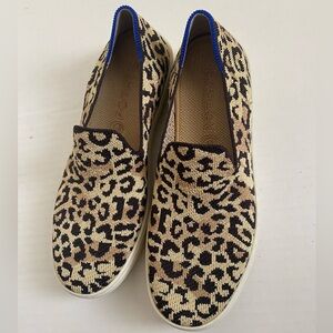 Rothy’s The City Slip-On Sneaker – Leopard Print – Size 7 – NWOB